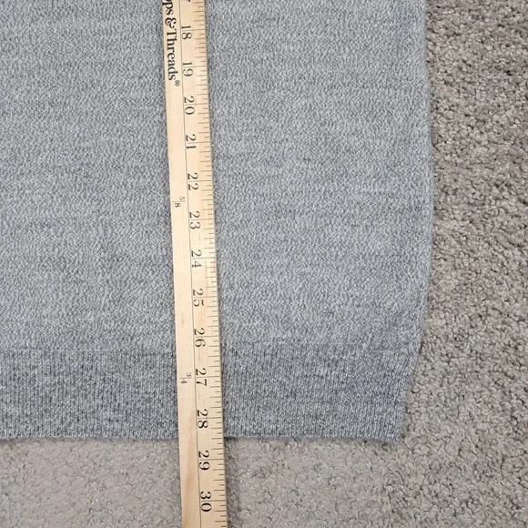 Weatherproof Vintage Mens Gray Waffle Knit Crewneck Sweater XL Acrylic - Picture 6 of 7